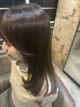 アマンヘアーイースト 吉祥寺東口店(Aman hair-e) 顔周りレイヤー＆オリーブベージュ2025S/S【Aman hair 吉祥寺】