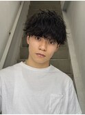 波巻き/スパイラルパーマツイストスパイラルメンズカットウルフ