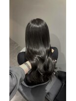 ノー バイ イオエ 西梅田(no. by ioe)&nbsp;ブリーチなしカラー/髪質改善/ミルクティーベージュ/小顔ヘア