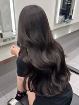 ノイズオオサカ 天王寺店(NOISM OSAKA)&nbsp;小顔外ハネミディアムアッシュ20代30代40代くびれミディ韓国ヘア