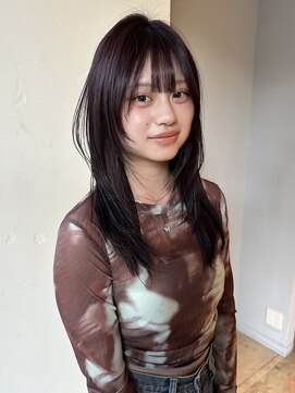 デコ(DECO) 【ayano】レイヤーカットとボルドーカラー