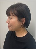 short bob × mint ash