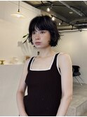 ショートボブ/レイヤーボブ/ニュアンスパーマ/顔周り/20代30代
