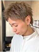 スパイキーショート/ミルクティーベージュ/ショートウルフ