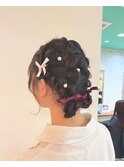 編み込みツイン