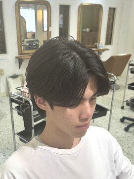 サンバイセライロ 千葉(SAN. by celilo) 毛流れセンターパート/ニュアンスパーマ/メンズパーマ/関祐翔