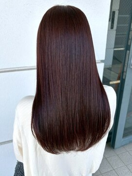 セプト 天神大名(SEPT.) チャコールグレー 艶髪カラー 髪質改善 暗髪 ロングヘア