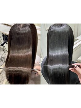 【アルカリ酸熱Tr＋シャンプーブロー ￥11900】髪に負担なく毛髪強度を高めしなやかにまとまる髪へ☆