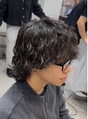 渋谷シャドウパーマメンズボブ波巻きスパイラルパーマ