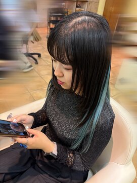 ビーチ 大宮店(Beach) ブリーチ/オンカラー/Wカラー/ライトブルー/推し