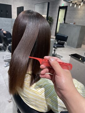 シーク センター南店(seek) 縮毛矯正×ナチュラルブラウン