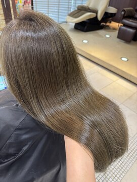 ファブ 千葉店(FaB) 【ブリーチなしワンカラー×オリーブベージュ】