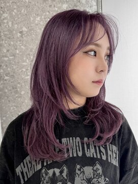 サンク 原宿 表参道(cinq) モカベージュヘーゼルベージュハッシュカットバタフライカット