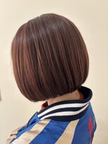 アイズ ヘアー メイク(I's hair make) ぱつっとボブとマロンカラー