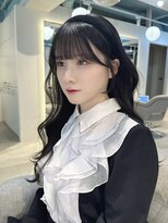 リコバイアフロート(riko by afloat)&nbsp;流れるサイドバングダークグレージュ