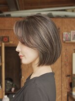 ノラ カマクラ(NORA kamakura)&nbsp;ボブフレンチボブ流れるボブハイライト白髪ぼかしくびれ
