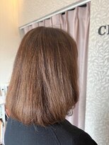 クロス(CROSS)&nbsp;明るい白髪染め／ふんわりボブ/50代60代/ミセスヘア