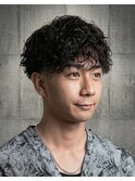 メンズスパイラルパーマ×マッシュフェード♯67京都河原町