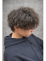 ヘアアンドデザイン ネイビー(Navy)&nbsp;メンズ ツイストスパイラルパーマ