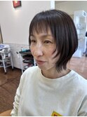 大人女子レイヤーショートボブ