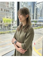 ハーツオオサカ(HE:ARTS OSAKA)&nbsp;ハイトーンオリーブグレージュくびれミディアム