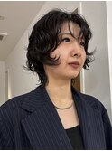 ウルフパーマウルフカットマレットパーママレットヘア