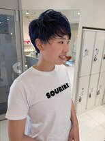 ステラ ヘア デザイン サロン(STELLA hair design salon)&nbsp;ツーブロ　ベリショー女子　ディープブルー　【杉若】