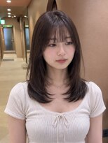 サボ 栄店(sabo)&nbsp;セミロング×レイヤーカット×ラベンダーグレージュ