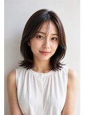 フェミニンな小顔映えボブカット