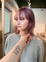 ハル ヘアスタジオ(haRu hair studio)&nbsp;ピンクカラー