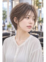 アーダーヘアサロン 森田店(ADER HAIR SALON)&nbsp;抜け感ふんわりショート_透明感アッシュカラー