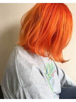 ヘアーデザイン ルシア(Hair Design Lucia) オレンジミディアムボブ