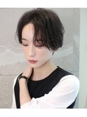  大人かわいいハンサムショート