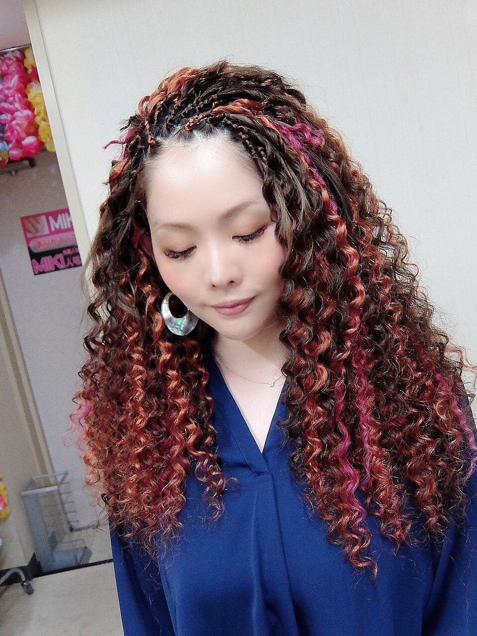 トレンド上品☆スパイラルエクステ♪全頭：L075270033｜エクステ専門店