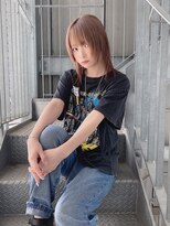 リアイス(Re:ICE) ミニウルフ/くすみブルー/流れるレイヤー/インナーハイライト