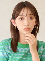 アースカラーストレートミディ