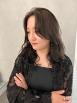 フォト 新宿(foto)&nbsp;韓国風ヘアくびれヘアコテ巻き風パーマスタイル