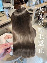 アース 東戸塚店(HAIR & MAKE EARTH) 20代30代大人可愛い髪質改善グレージュストレート透明感