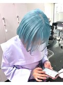 ブリーチダブルカラースカイブルーデザイン韓国