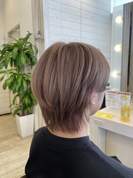 クレン 真嘉比店(Cre'ne) 明るめベージュダブルカラーインナーカラーミルクティーベージュ