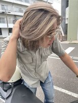 ヘアメイク エイト キリシマ(hair make No.8 kirishima)&nbsp;ハイライト　メンズハイライト　ハイライトカラー