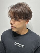 ニアウ 太田店(Niau)&nbsp;ニュアンスパーマメンズカラー波巻きスパイラルパーマ群馬眉毛