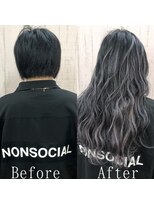 あるじゃんすー 名古屋店 ブラックパープル#シールエクステ#アッシュブラック#韓国#名古屋