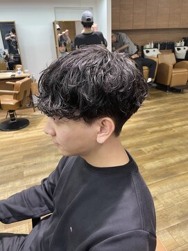 ネイビー(NAVY) ビジネス×パーマ 清潔感×無造作 韓国マッシュ