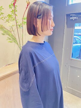 フェンヘアーアイス 中目黒(Fen.hair ici) 小顔補正立体カット×ナチュラル丸みボブ 10代20代30代40代50代