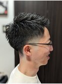 裾フェードのソフモヒスタイル