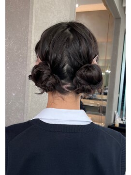 ロンド 表参道店(Lond) ツインで可愛いお団子スタイル