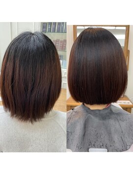 アメリ(Ameri) -Ameri-藤川☆ボブ×美髪矯正【浜町/ショート/ボブ/髪質改善】