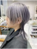 ロングウルフレイヤー　ウルフカット　ジェンダーレスショート