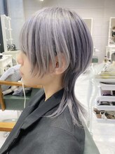 ロングウルフレイヤー　ウルフカット　ジェンダーレスショート